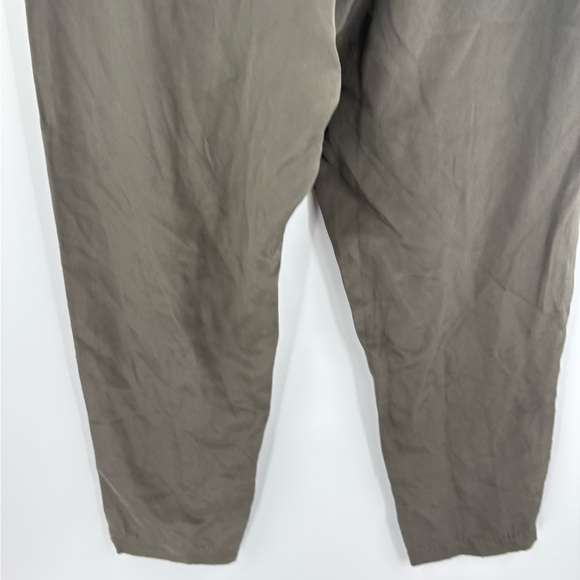 Stone cold fox trousers 100% silk green harem cropped work pants size xs/small - Picture 11 of 16